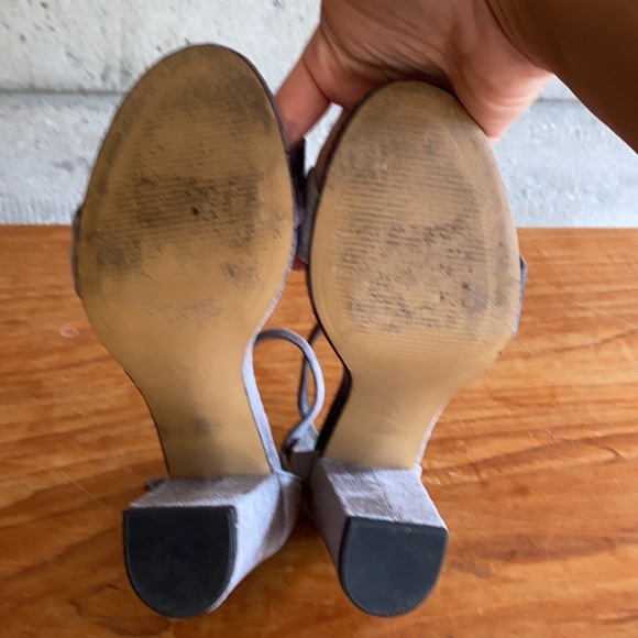 Charcoal Gray Velvet Block Heel from Joe Fresh - Picture 11 of 14